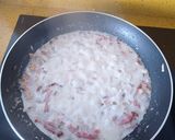 Foto del paso 3 de la receta: Tallarines con bacon, champiñones y nata