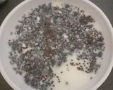 A picture of step 1 of Chia milet oats breakfast bowl.