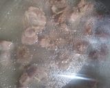 A picture of step 2 of Aloo Gosht.