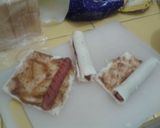 A picture of step 3 of Sausage rolls.