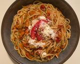 Une image de l'étape 6 de Spaghettis aux légumes.