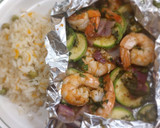 Foto del paso 3 de la receta: Camarones en papillote en freidora de aire