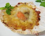 A picture of step 11 of Scallops with Manchego Cheese and Lemon, Olive Oil & Truffle Gelée.