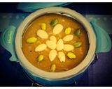 A picture of step 7 of Goan Vonn/Kheer or Kazarachi Soji.