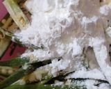 A picture of step 1 of Crispy Bhindi.