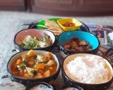 A picture of step 1 of Sindhi Cuisine Bhugal bhaji.