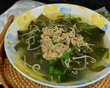Hình bước làm 3 của món Canh rong biển bò băm