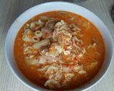 Foto langkah ke 8 dari resep Seblak Mie Makaroni Telur Sosis.