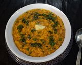 A picture of step 5 of Kathiyawadi Masala Khichdi.