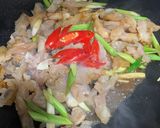 蒜苗炒牛筋的食譜步驟4照片