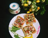 A picture of step 6 of Vegetable Cheese Toast.