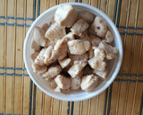 Foto del paso 3 de la receta: Espaguetis con pollo y almendras