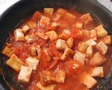 A picture of step 3 of Tofu Salad with Tomato Sauce for Lunch.