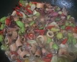 Foto langkah ke 4 dari resep Cumi asin rainbow#cumiasin#cumiasinrainbow#cumiasinpedas.