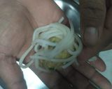 A picture of step 3 of Noodles jacket.