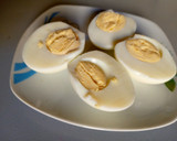 A picture of step 2 of Deviled eggs.