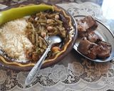 Une image de l'étape 5 de Couscous aux cardons sauvages kabyle à la viande.