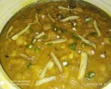 A picture of step 12 of Chole puri.
