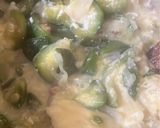 A picture of step 4 of Scrambled Zucchini.