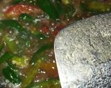 Foto langkah ke 4 dari resep Asem Pedas Ikan Cue Tongkol Tempe Cabe Ijo.