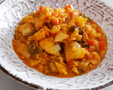 Foto del paso 10 de la receta: Arroz meloso de verduras de aprovechamiento y merluza