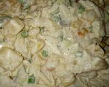 A picture of step 3 of Russian salad.