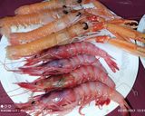 Foto del paso 1 de la receta: Arroz cristalino con setas, espárragos, gambas rojas y escamarlanes