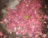 A picture of step 3 of Mysore masala dosa.