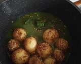 A picture of step 4 of Dhaniya(Coriander) Aloo.