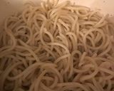 A picture of step 3 of Pici Cacio e Pepe.