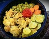 عکس مرحله 1 از دستور خوراک مرغ و سبزیجات ماکروفری سریع 🥘🍗