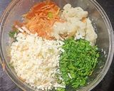 A picture of step 1 of Paneer Aloo Kachori.