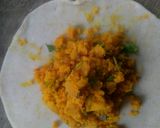 A picture of step 8 of Dal Puri with Bihar Style Dal Fry.