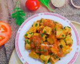 Hình bước làm 4 của món Đậu hủ chiên xốt cà chua