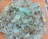 A picture of step 6 of Chicken egg fried rice.