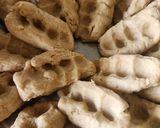 A picture of step 1 of Wheat Flour Churma Ladoo Modak.