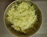 A picture of step 1 of Lauki kofta.
