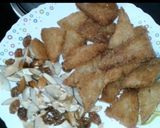 A picture of step 2 of Bread ka meetha.