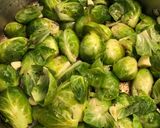 A picture of step 2 of Roasted Brussel Sprouts.