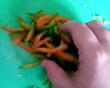 A picture of step 2 of Capsicum pakora.