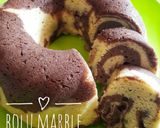 Foto langkah ke 10 dari resep Bolu Marble Chocolatos No Mixer Irit Telur.