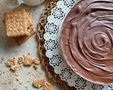Foto del passaggio 8 della ricetta Cheescake fredda vaniglia e cioccolato