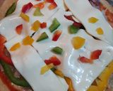 A picture of step 4 of Thin Crust Paneer Pizza.