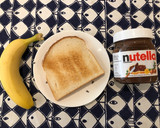 A picture of step 1 of 🍌Nutella banana sandwich 🥪.