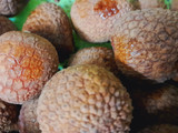 Mận và trái vải lắc muối tôm
