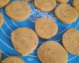 A picture of step 13 of Pinwheel Mathri.