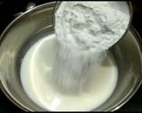 A picture of step 2 of Eggless zebra cake.