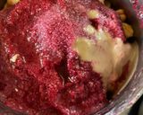 A picture of step 3 of Beetroot Hummus.
