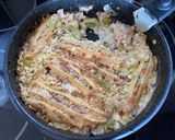 A picture of step 9 of Crozets Gratin with Leeks and Reblochon.
