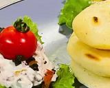 Foto del passaggio 3 della ricetta Arepas con antipasto light e bacon